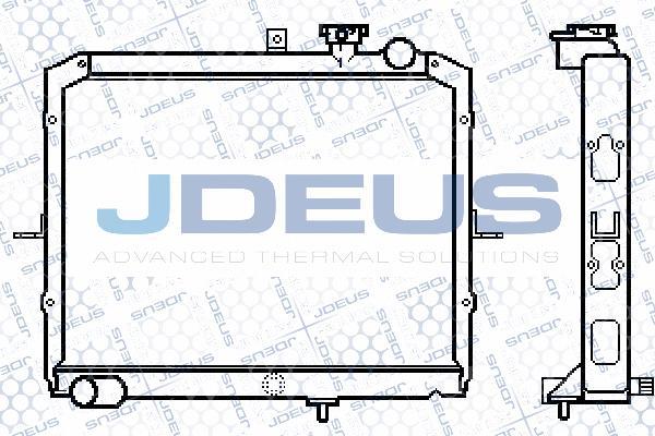 Jdeus 065M04 - Радіатор, охолодження двигуна autozip.com.ua