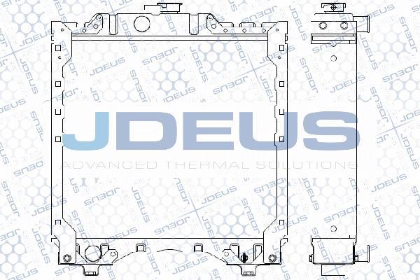 Jdeus 060M06 - Радіатор, охолодження двигуна autozip.com.ua