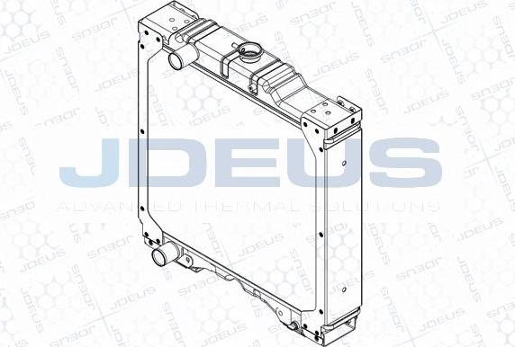 Jdeus 060M06 - Радіатор, охолодження двигуна autozip.com.ua