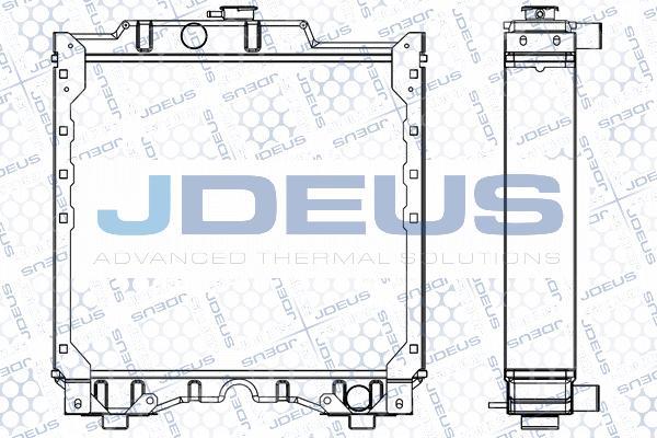 Jdeus 060M08 - Радіатор, охолодження двигуна autozip.com.ua