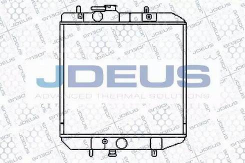 Jdeus 009M02 - Радіатор, охолодження двигуна autozip.com.ua