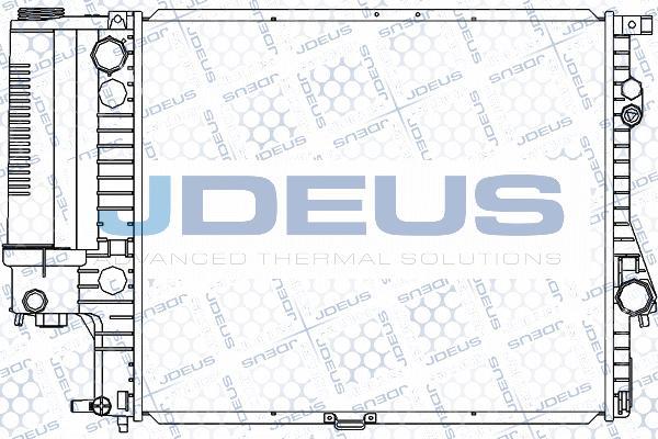 Jdeus 005M58 - Радіатор, охолодження двигуна autozip.com.ua