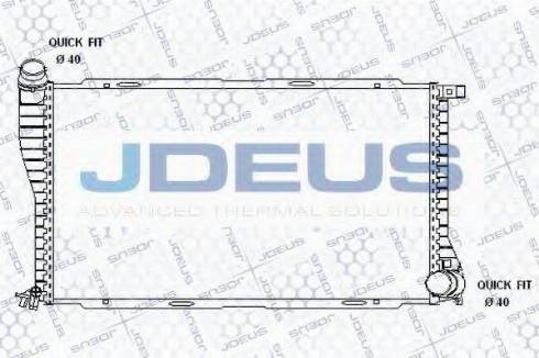 Jdeus 005M19 - Радіатор, охолодження двигуна autozip.com.ua