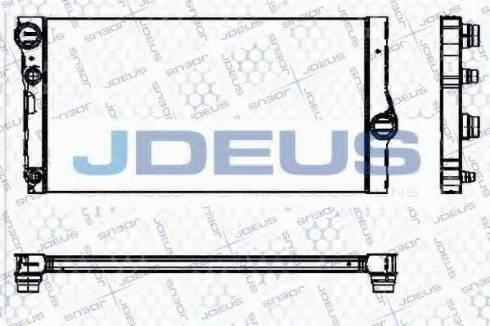 Jdeus 005M31 - Радіатор, охолодження двигуна autozip.com.ua