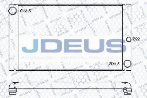 Jdeus 005M25 - Радіатор, охолодження двигуна autozip.com.ua