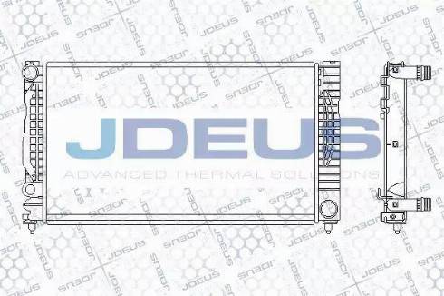 Jdeus 001M06 - Радіатор, охолодження двигуна autozip.com.ua