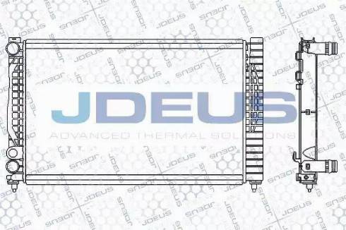 Jdeus 001M07 - Радіатор, охолодження двигуна autozip.com.ua