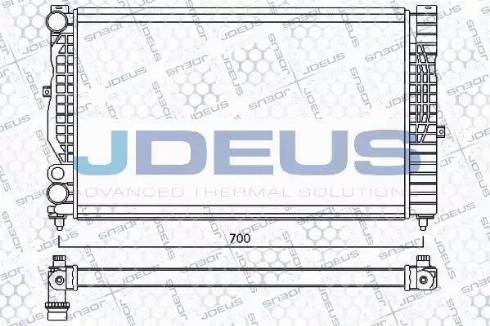 Jdeus 001M20 - Радіатор, охолодження двигуна autozip.com.ua