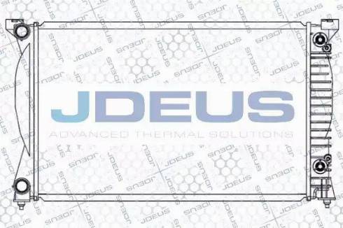 Jdeus 001M27 - Радіатор, охолодження двигуна autozip.com.ua