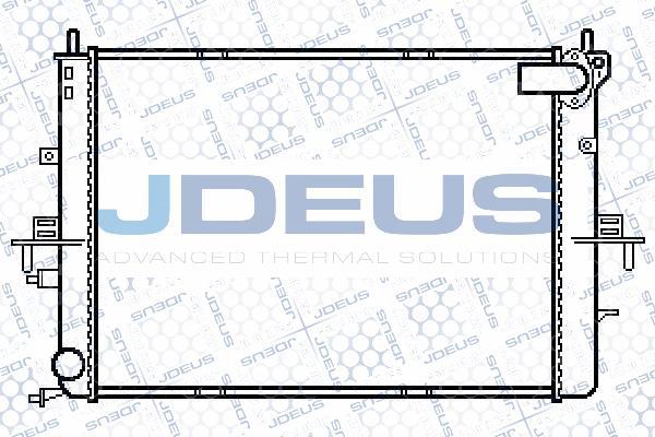 Jdeus 002M19 - Радіатор, охолодження двигуна autozip.com.ua