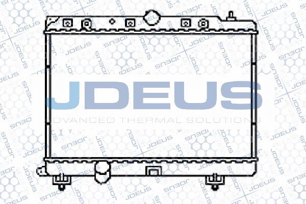 Jdeus 002M12 - Радіатор, охолодження двигуна autozip.com.ua