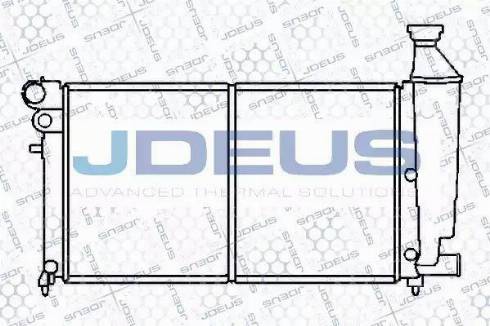 Jdeus 007E31 - Радіатор, охолодження двигуна autozip.com.ua