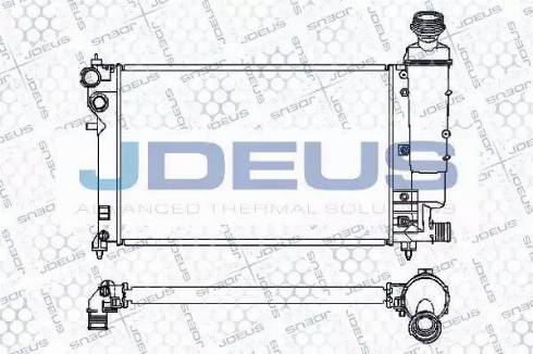 Jdeus 007M49 - Радіатор, охолодження двигуна autozip.com.ua