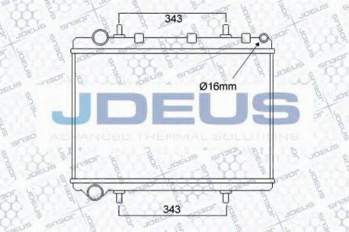 Jdeus 007M57 - Радіатор, охолодження двигуна autozip.com.ua