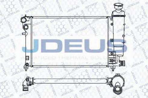 Jdeus 007M03 - Радіатор, охолодження двигуна autozip.com.ua