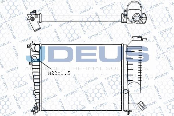 Jdeus 007M22 - Радіатор, охолодження двигуна autozip.com.ua