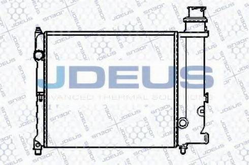 Jdeus 007V04 - Радіатор, охолодження двигуна autozip.com.ua