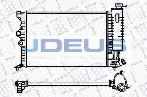 Jdeus 007V18 - Радіатор, охолодження двигуна autozip.com.ua