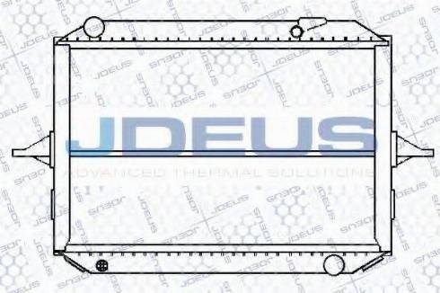 Jdeus 019B18 - Радіатор, охолодження двигуна autozip.com.ua