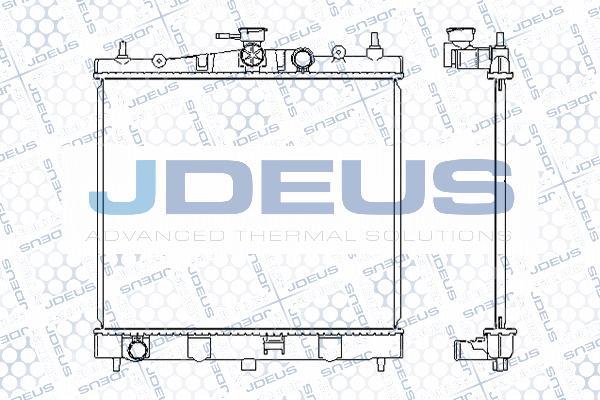 Jdeus 019M54 - Радіатор, охолодження двигуна autozip.com.ua
