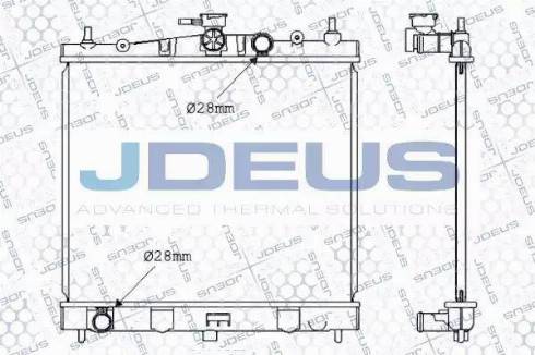 Jdeus 019M50 - Радіатор, охолодження двигуна autozip.com.ua