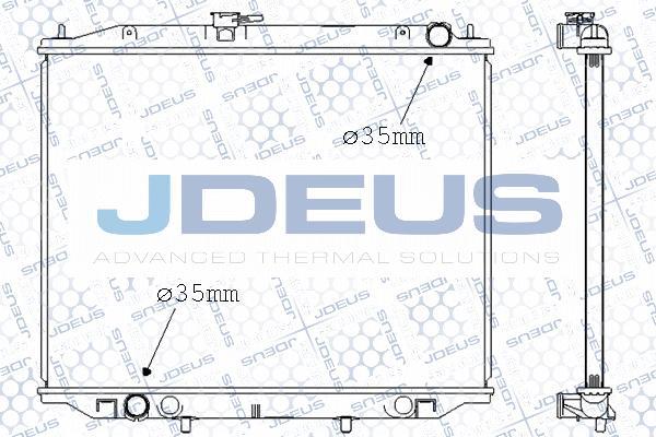 Jdeus 019M52 - Радіатор, охолодження двигуна autozip.com.ua