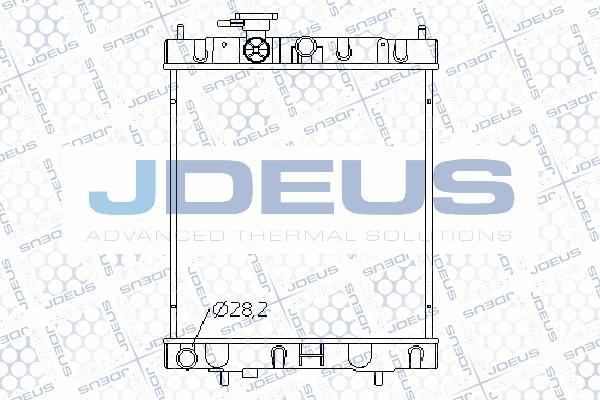 Jdeus 019M17 - Радіатор, охолодження двигуна autozip.com.ua