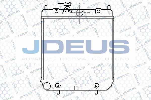 Jdeus 019M38 - Радіатор, охолодження двигуна autozip.com.ua