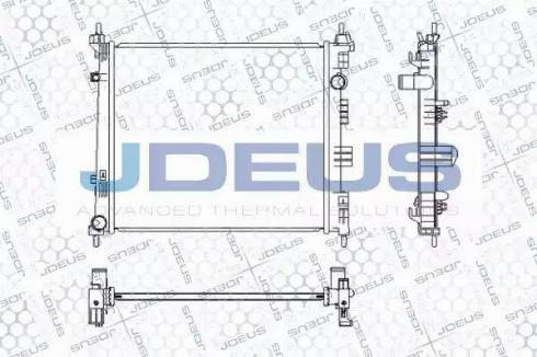 Jdeus 019M73 - Радіатор, охолодження двигуна autozip.com.ua