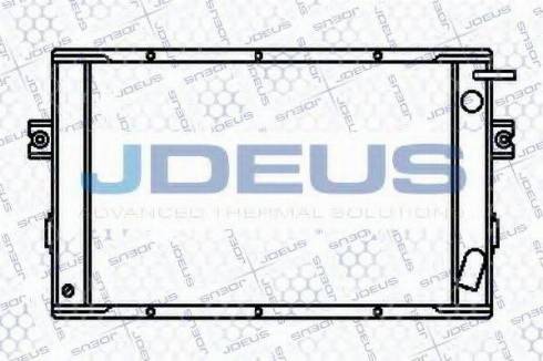 Jdeus 014M07 - Радіатор, охолодження двигуна autozip.com.ua