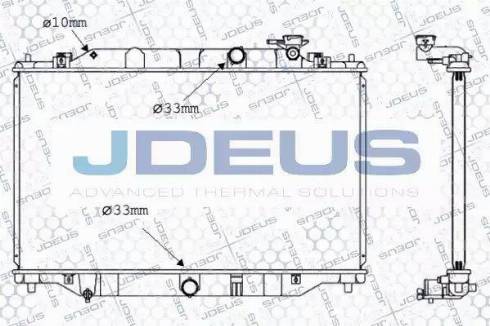 Jdeus 016M40 - Радіатор, охолодження двигуна autozip.com.ua