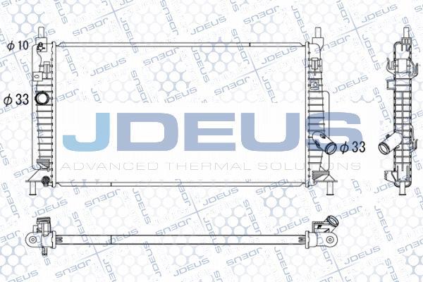 Jdeus 016M35 - Радіатор, охолодження двигуна autozip.com.ua