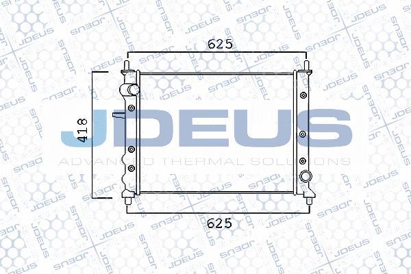 Jdeus 011M59A - Радіатор, охолодження двигуна autozip.com.ua