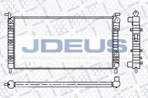 Jdeus 011M56 - Радіатор, охолодження двигуна autozip.com.ua