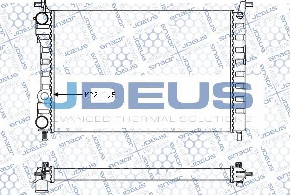 Jdeus 011M58 - Радіатор, охолодження двигуна autozip.com.ua