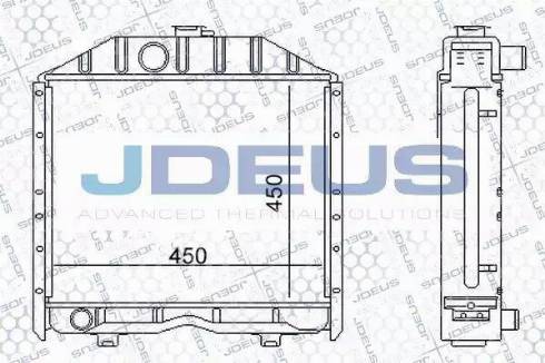 Jdeus 011M01 - Радіатор, охолодження двигуна autozip.com.ua