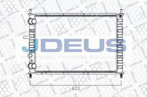 Jdeus 011V54 - Радіатор, охолодження двигуна autozip.com.ua