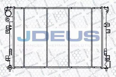 Jdeus 011V53 - Радіатор, охолодження двигуна autozip.com.ua