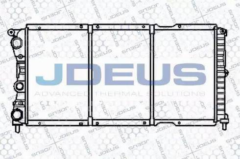 Jdeus 011V34 - Радіатор, охолодження двигуна autozip.com.ua