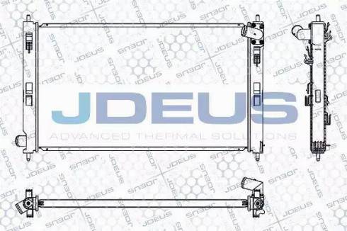 Jdeus 018M43 - Радіатор, охолодження двигуна autozip.com.ua