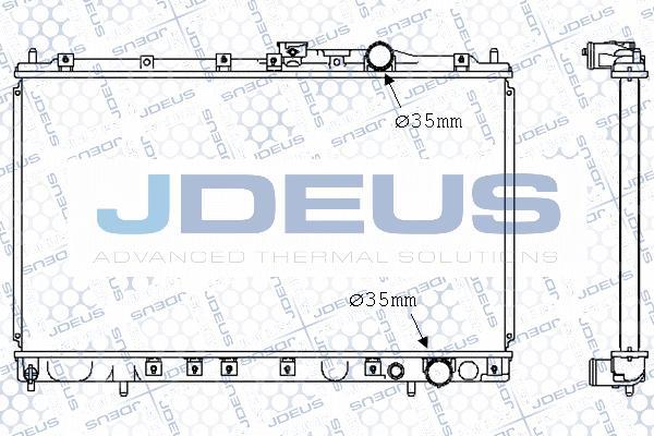 Jdeus 018M08 - Радіатор, охолодження двигуна autozip.com.ua