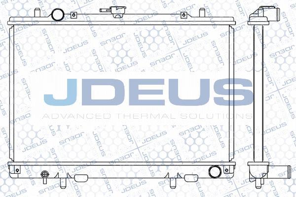 Jdeus 018M34A - Радіатор, охолодження двигуна autozip.com.ua