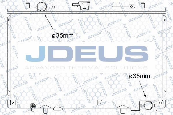 Jdeus 018M34 - Радіатор, охолодження двигуна autozip.com.ua