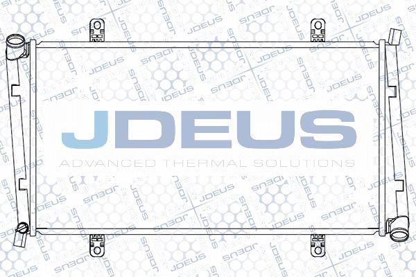 Jdeus 018M37 - Радіатор, охолодження двигуна autozip.com.ua