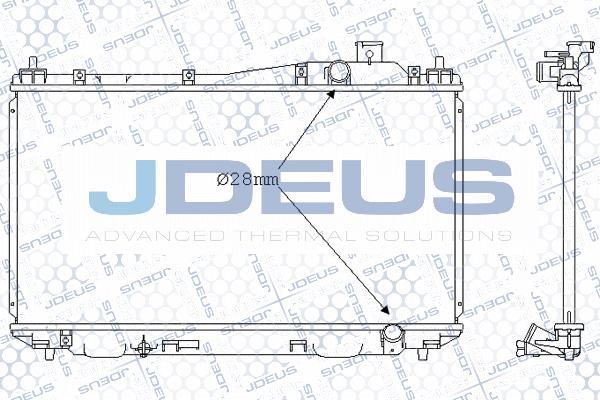 Jdeus 013M24 - Радіатор, охолодження двигуна autozip.com.ua