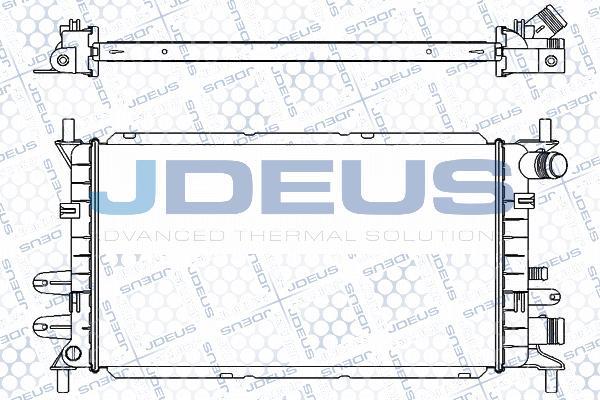 Jdeus 012M61 - Радіатор, охолодження двигуна autozip.com.ua