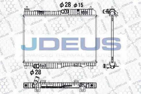 Jdeus 012M36 - Радіатор, охолодження двигуна autozip.com.ua