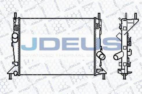 Jdeus 012M24 - Радіатор, охолодження двигуна autozip.com.ua