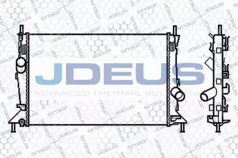 Jdeus 012M25 - Радіатор, охолодження двигуна autozip.com.ua