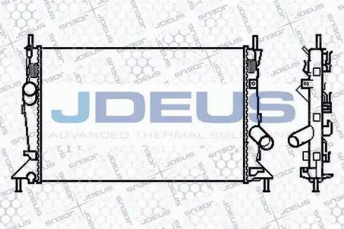 Jdeus 012M26 - Радіатор, охолодження двигуна autozip.com.ua